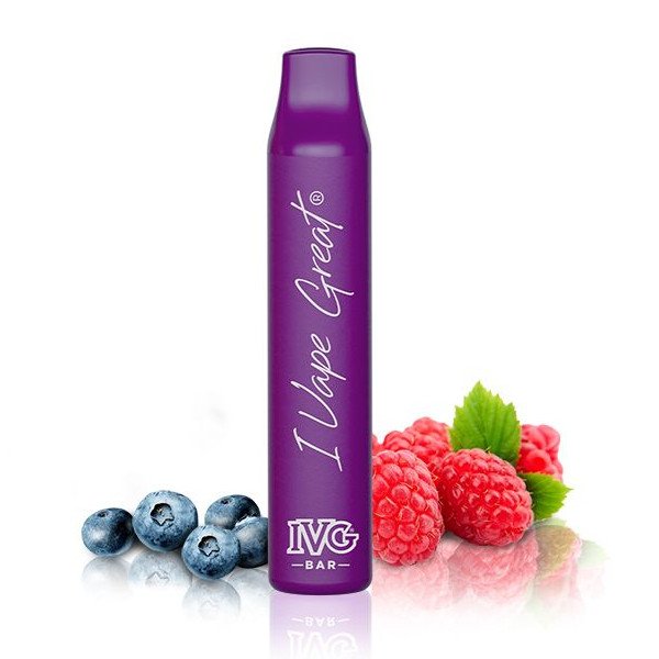 IVG Bar Blueberry Sour Raspberry Vape