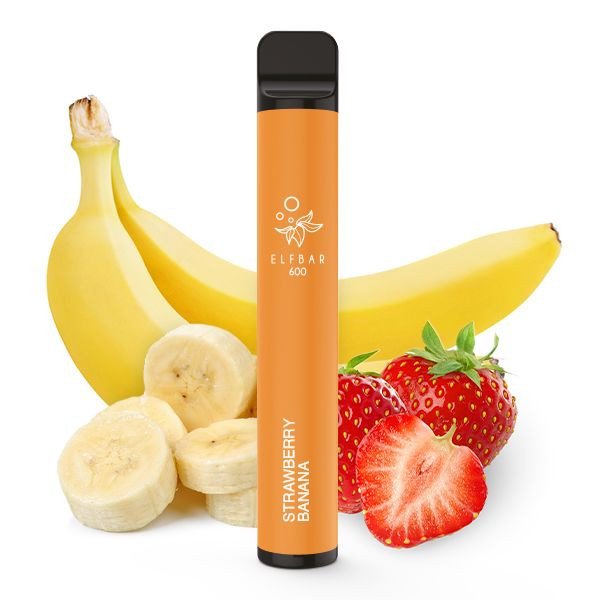 ElfBar 600 Strawberry Banana Einweg E-Zigarette