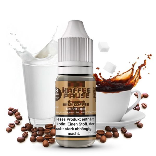 Kaffeepause Milk Coffee Nikotinsalz Liquid