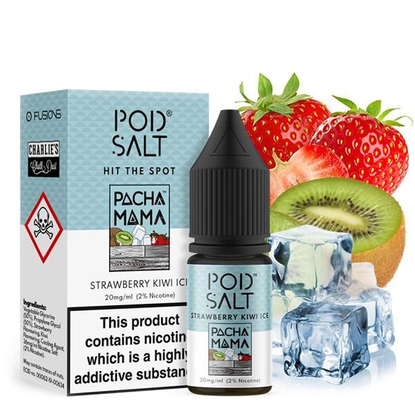 Pod Salt Strawberry Kiwi ICE Pacha Mama Nikotinsalz Liquid